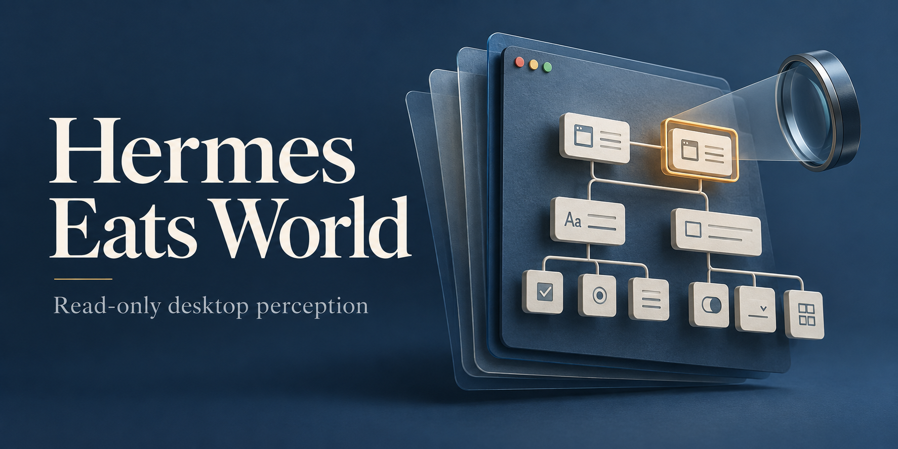 Hermes Eats World — concept illustration · created with ai assistance for this project